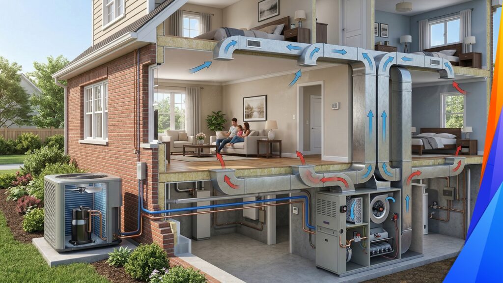 HVAC System Work in a Home