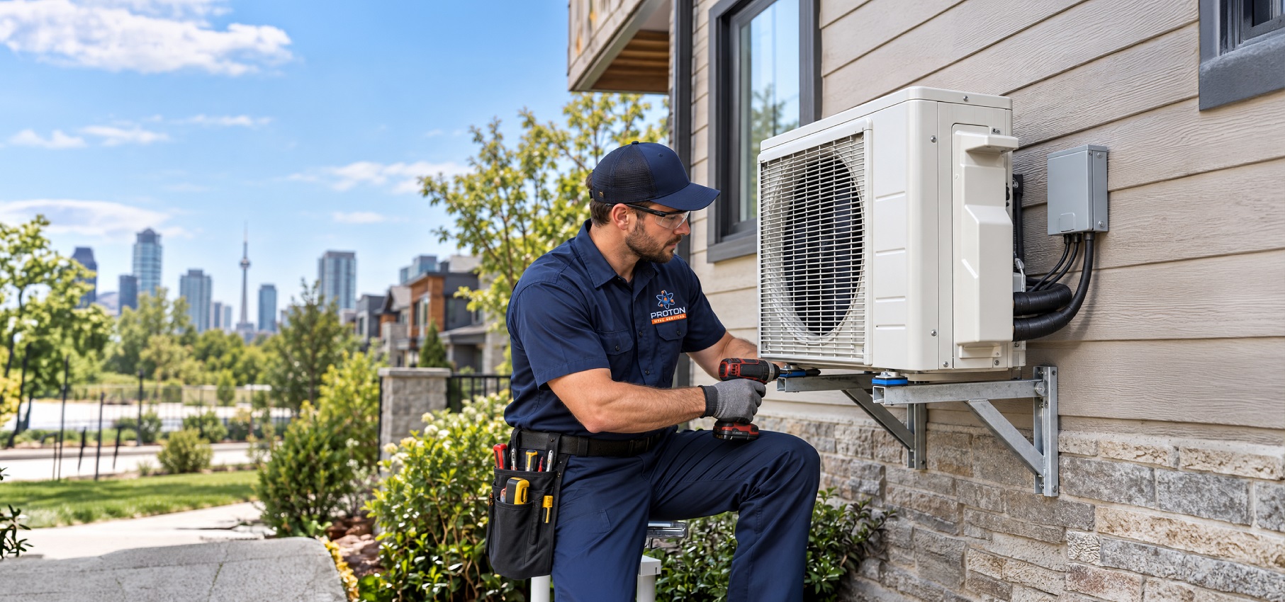 Air conditioning system installation
