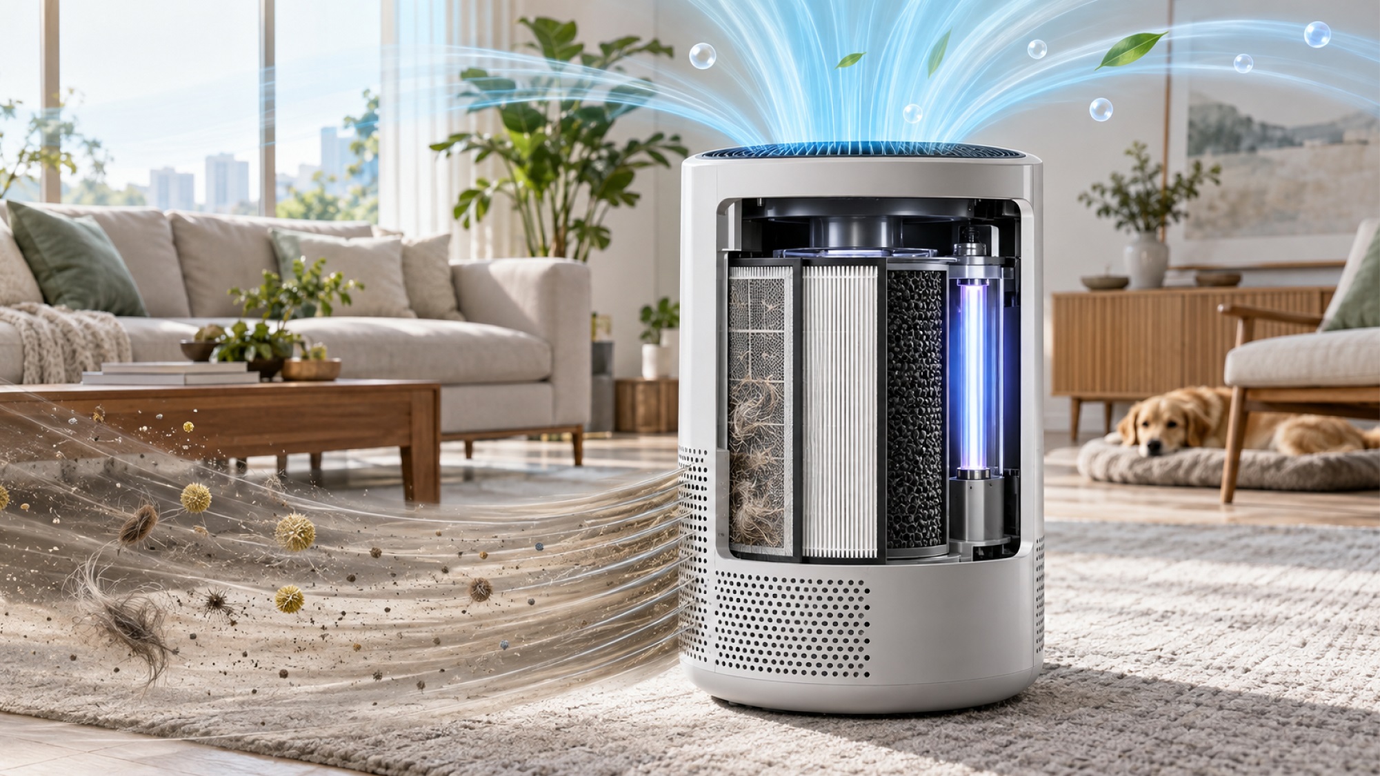 Discover how an air purifier works to transform polluted air into cleaner indoor air.