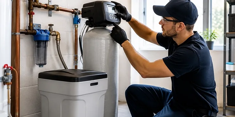 What is included in water softener installation – water testing, plumbing setup and system calibration