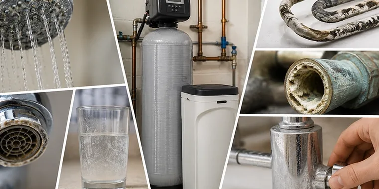 Signs you need a water softener in Calgary – hard water stains, dry skin and appliance damage